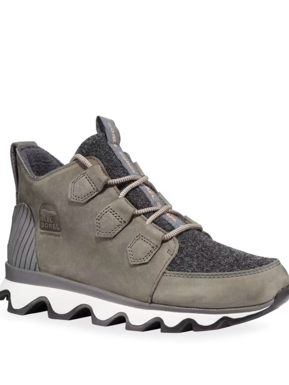 Sorel Men's Grey and Charcoal Suede Lace-Up Boot